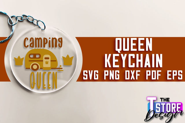 Queen Keychain Design | Funny Quotes SVG | Queen Print SVG Design | SVG File SVG The T Store Design 