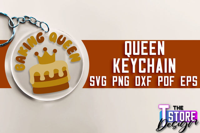 Queen Keychain Design | Funny Quotes SVG | Queen Print SVG Design | SVG File SVG The T Store Design 