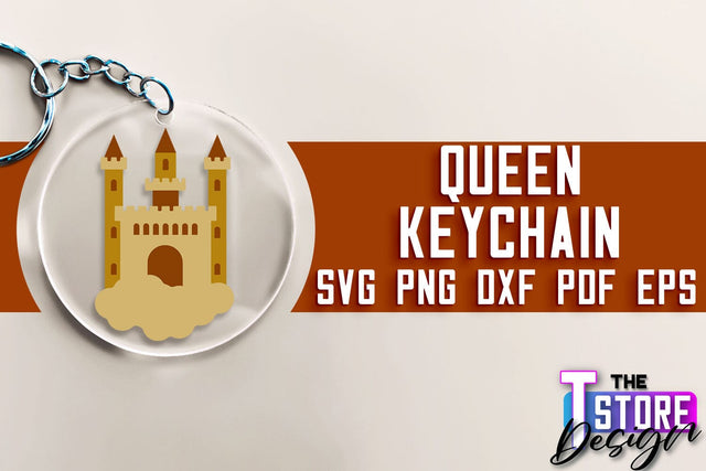 Queen Keychain Design | Funny Quotes SVG | Queen Print SVG Design | SVG File SVG The T Store Design 