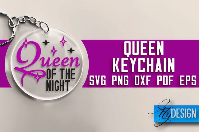 Queen Keychain SVG Design | Queen Quotes Design | SVG File SVG Fly Design 