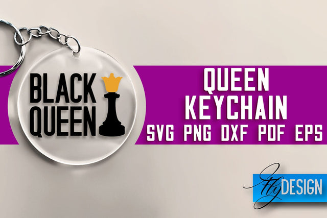 Queen Keychain SVG Design | Queen Quotes Design | SVG File SVG Fly Design 