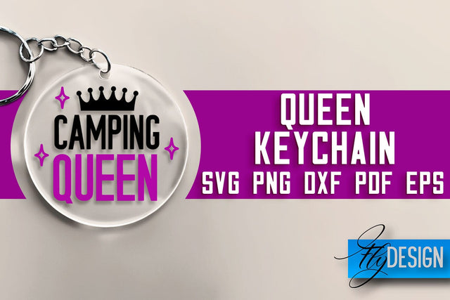 Queen Keychain SVG Design | Queen Quotes Design | SVG File SVG Fly Design 