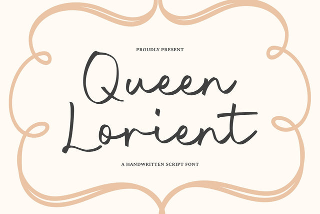 Queen Lorient - Handwritten Script Font Font Timur type 