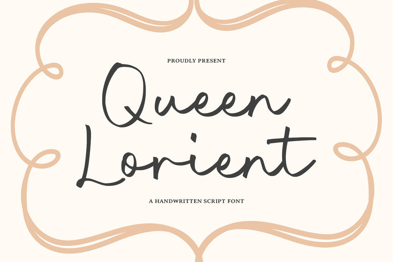 Queen Lorient - Handwritten Script Font Font Timur type 