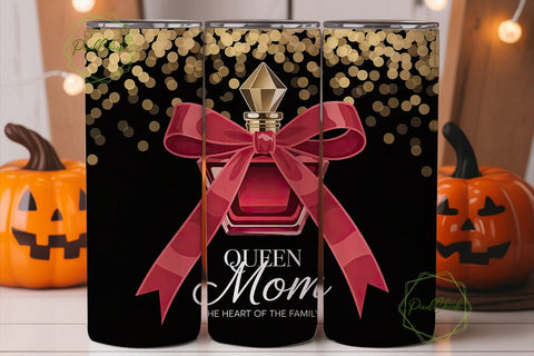 Queen Mom Perfume 20oz Tumbler Wrap Sublimation PixelChick 
