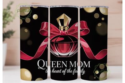 Queen Mom Perfume 20oz Tumbler Wrap Sublimation PixelChick 