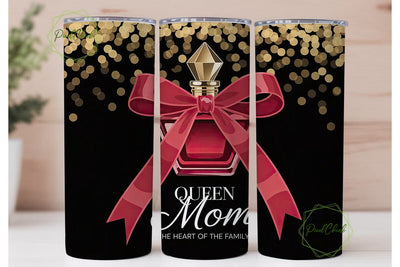 Queen Mom Perfume 20oz Tumbler Wrap Sublimation PixelChick 