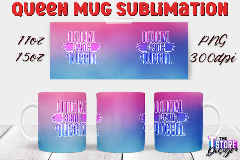 Queen Mug Sublimation | 11 Oz 15 Oz Mug Sublimation | PNG File Sublimation The T Store Design 