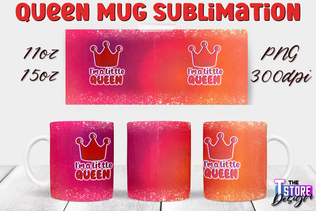 Queen Mug Sublimation | 11 Oz 15 Oz Mug Sublimation | PNG File Sublimation The T Store Design 