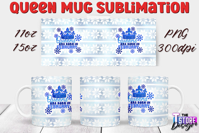 Queen Mug Sublimation | 11 Oz 15 Oz Mug Sublimation | PNG File Sublimation The T Store Design 