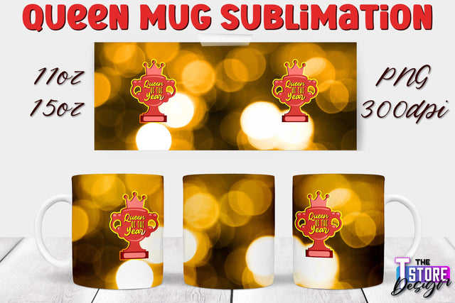 Queen Mug Sublimation | 11 Oz 15 Oz Mug Sublimation | PNG File Sublimation The T Store Design 