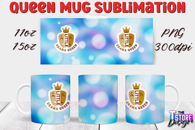 Queen Mug Sublimation | 11 Oz 15 Oz Mug Sublimation | PNG File Sublimation The T Store Design 
