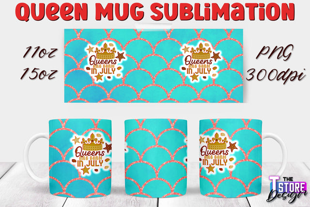 Queen Mug Sublimation | 11 Oz 15 Oz Mug Sublimation | PNG File Sublimation The T Store Design 