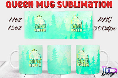 Queen Mug Sublimation | 11 Oz 15 Oz Mug Sublimation | PNG File Sublimation The T Store Design 
