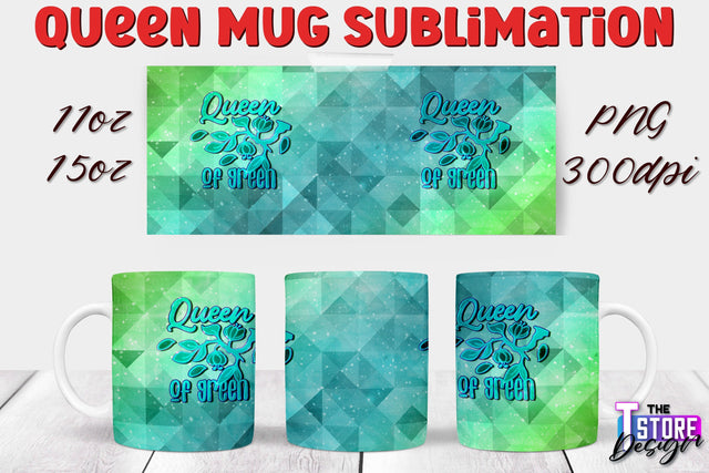 Queen Mug Sublimation | 11 Oz 15 Oz Mug Sublimation | PNG File Sublimation The T Store Design 