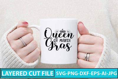 Queen of Mardi Gras SVG Design SVG Syaman 