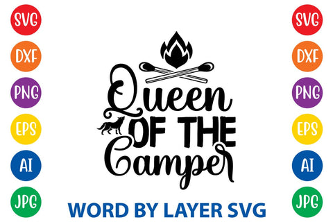 Queen Of The Camper SVG DESIGN SVG Rafiqul20606 