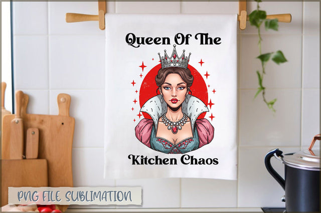 Queen of the kitchen chaos Towel Sublimation Shetara Begum 