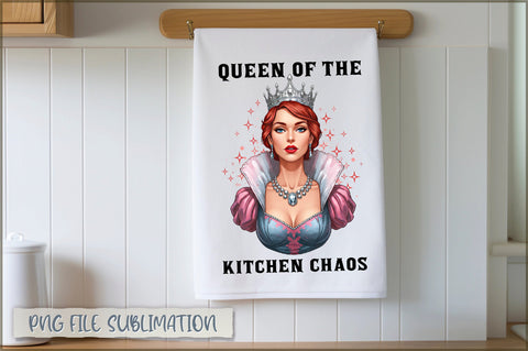 Queen of the kitchen chaos Towel Sublimation Shetara Begum 