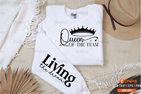 Queen of the team Sleeve SVG Design SVG Designangry 