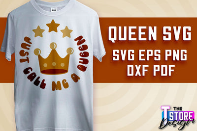 Queen SVG Design | Funny Quotes SVG | T-Shirt SVG Print Design v.1 SVG The T Store Design 