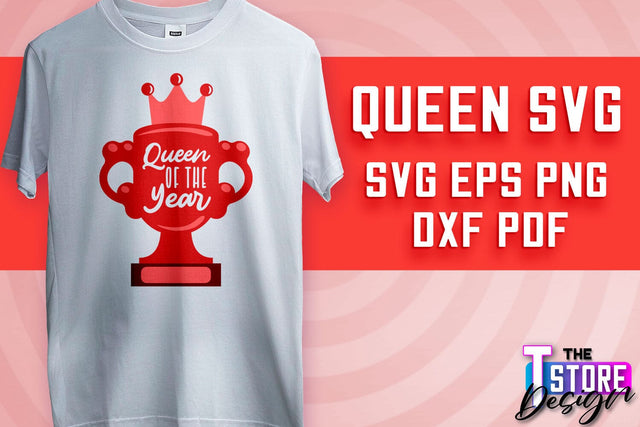 Queen SVG Design | Funny Quotes SVG | T-Shirt SVG Print Design v.2 SVG The T Store Design 