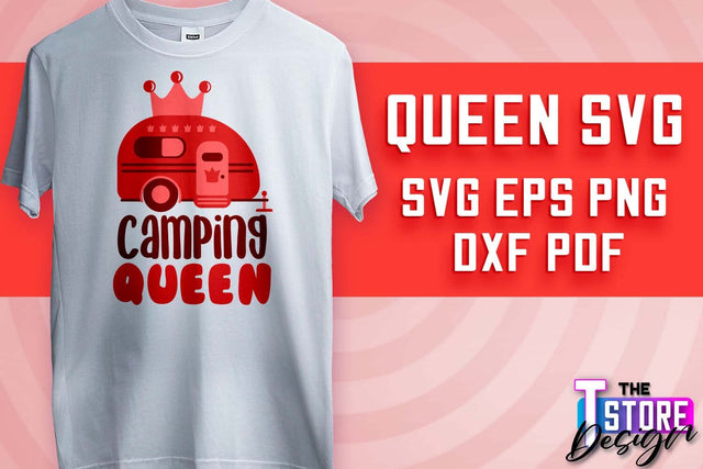 Queen SVG Design | Funny Quotes SVG | T-Shirt SVG Print Design v.2 SVG The T Store Design 