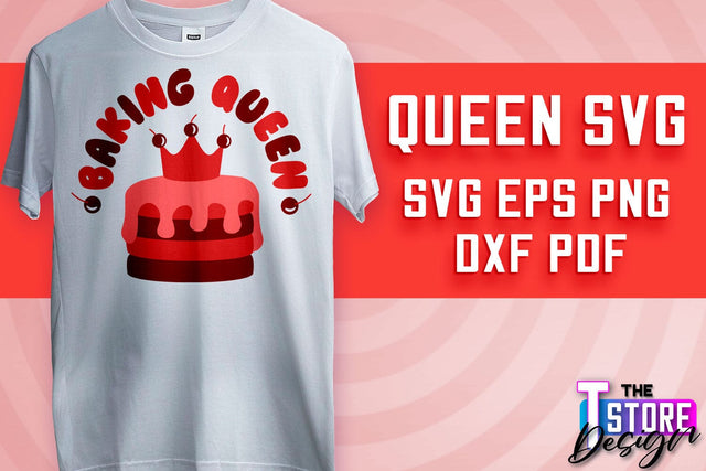 Queen SVG Design | Funny Quotes SVG | T-Shirt SVG Print Design v.2 SVG The T Store Design 