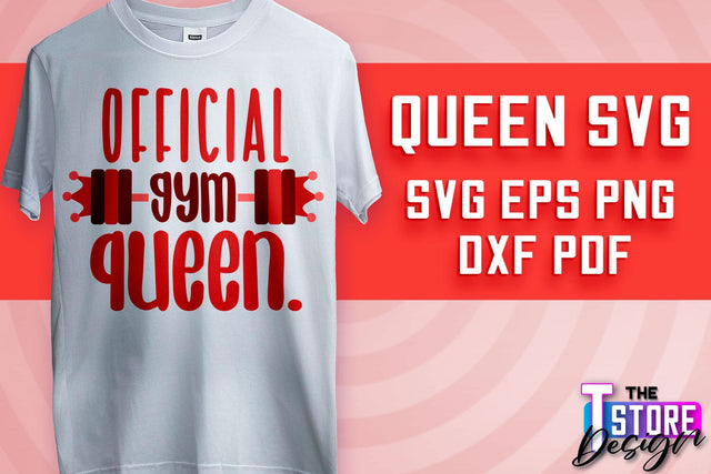 Queen SVG Design | Funny Quotes SVG | T-Shirt SVG Print Design v.2 SVG The T Store Design 