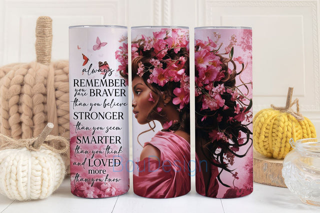 Queen Tumbler Wrap, Black Queen Inspiration, 20oz Skinny Tumbler Sublimation Wrap Design, Always Remember You Are, Melanin Tumbler Png gift Sublimation BouDesign 
