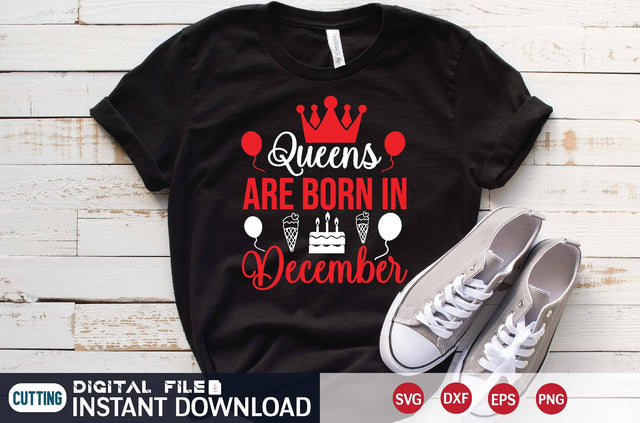 Queens Are Born in December svg SVG designer krishna 