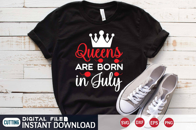 Queens Are Born in July svg SVG designer krishna 