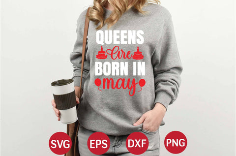 Queens Are Born in May svg SVG designer krishna 
