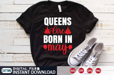Queens Are Born in May svg SVG designer krishna 