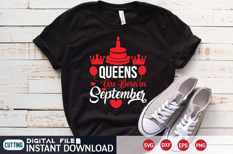 Queens Are Born in September svg SVG designer krishna 