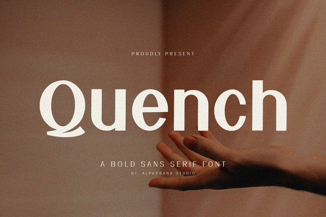 Quench - Sans Serif Font Alpaprana Studio 