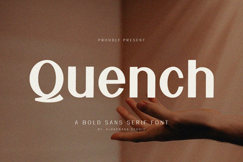 Quench - Sans Serif Font Alpaprana Studio 