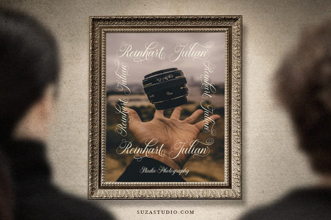 Quens Letter Script Calligraphy Font Suza Studio 