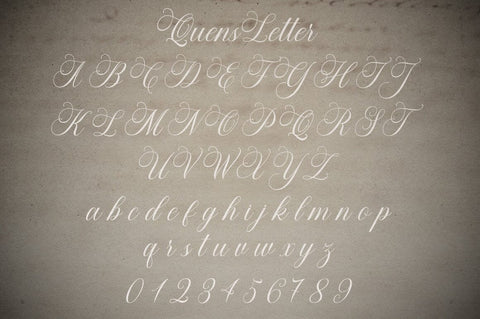 Quens Letter Script Calligraphy Font Suza Studio 