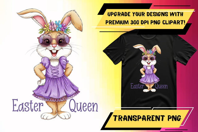 Quick and easy PNG, for sublimation crafts , Easter Bunny Sublimation HoodArtCraft 