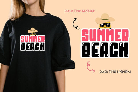 Quick Time - Font Duo Font AnningArts Design 