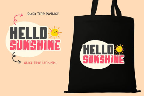 Quick Time - Font Duo Font AnningArts Design 