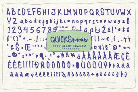 Quicksquickly Font gatype 