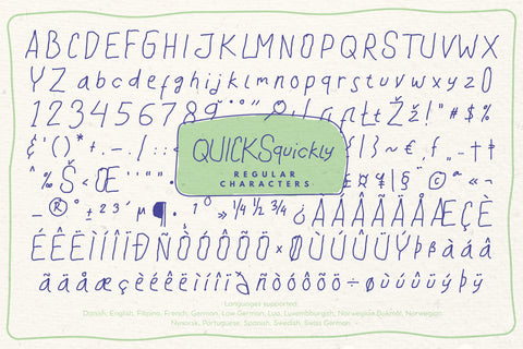 Quicksquickly Font gatype 