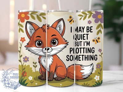Quiet But Plotting 20oz Tumbler, Humor Gift, Sublimation Wrap, Sarcastic Mug, 20oz Tumbler Design, Quiet But Plotting Quote, Everyday Humor Theme Sublimation ToriDesigns 