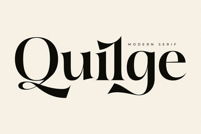Quilge - Modern Serif Font Letterena Studios 