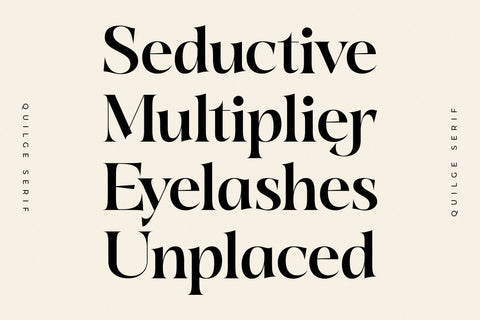 Quilge - Modern Serif Font Letterena Studios 