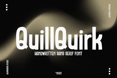 QuillQuirk - Sans Serif Font Font Alpaprana Studio 