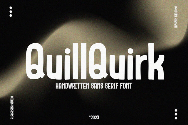 QuillQuirk - Sans Serif Font Font Alpaprana Studio 