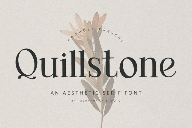 Quillstone - Serif Font Font Alpaprana Studio 